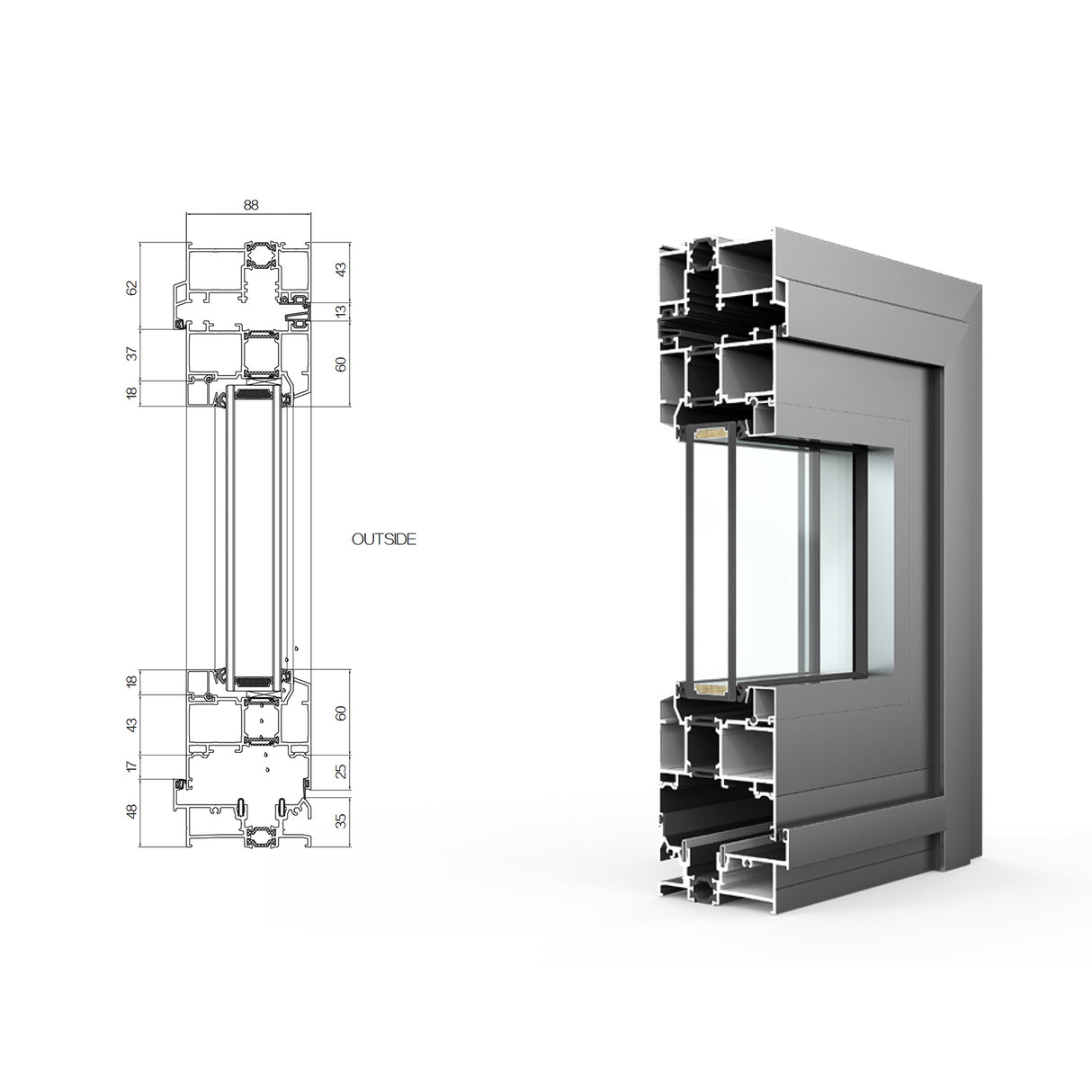 168 x 80 Bifold Door (AGA Doors)