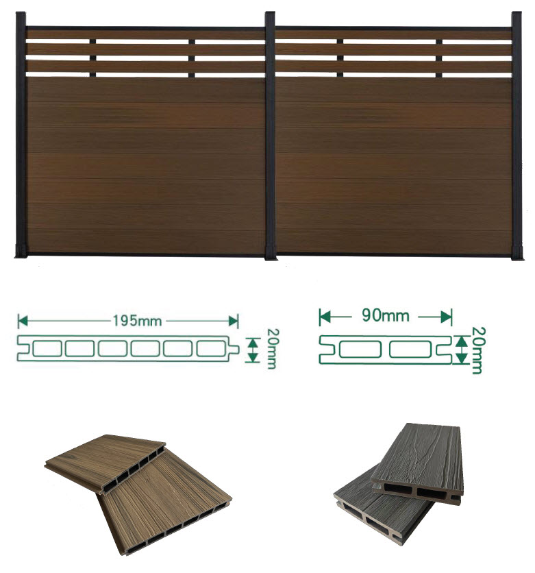 72x72 WPC Fence GJ13 + GJ23 - Image 2